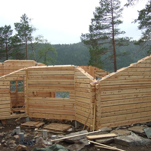 Bygging av hytte i tre