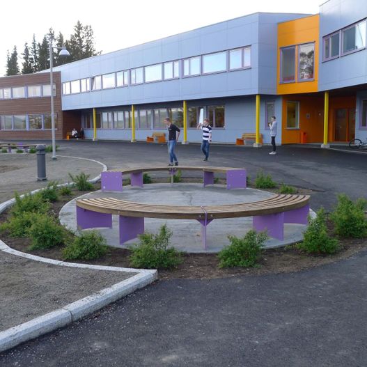 Uteområde ved skole