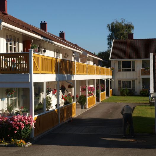 Rekkehus med balkonger